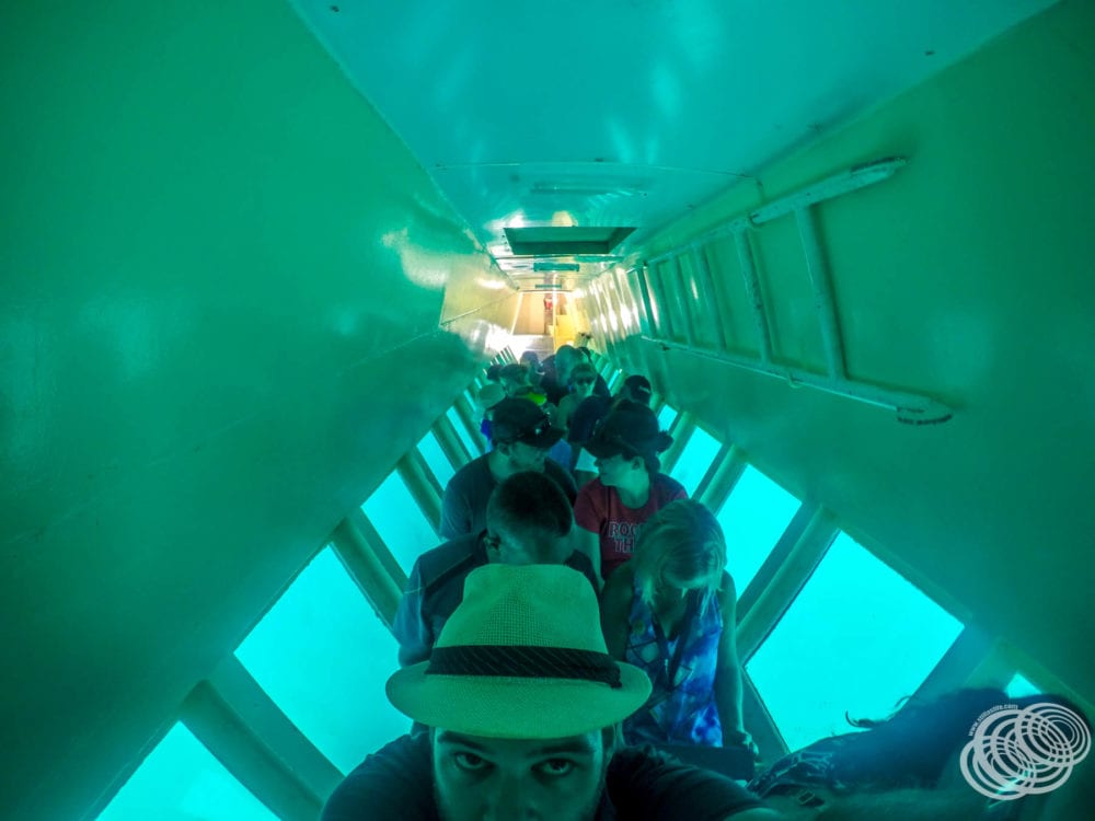 Inside the semi-submersible