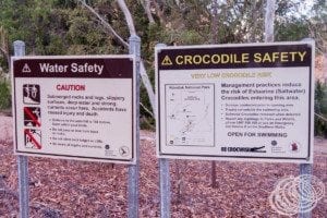 Edith Falls Saltwater Crocodile Safety Sign