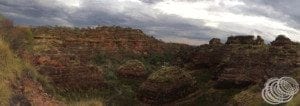 Panorama of the hive rock formations at Mirima National Park