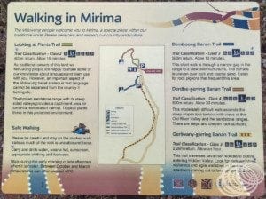 Mirima National Park Trail Map
