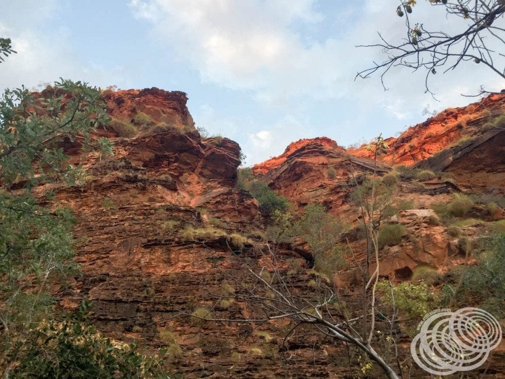 Some of the red rock formations at Mirima National Park