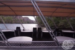 On board our first boat at Nitmiluk Katherine Gorge