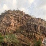 Cliff formations along the banks of Nitmiluk (Katherine) Gorge