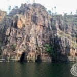 Cliff formations along the banks of Nitmiluk (Katherine) Gorge