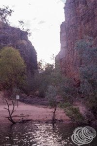 A crocodile nesting area in the second gorge at Nitmiluk (Katherine) gorge.