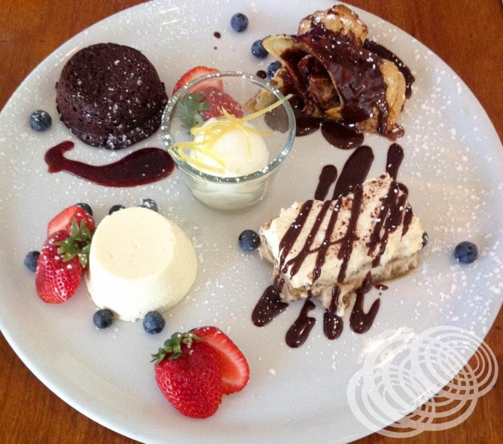 Review Tapas, Mocktails and Dessert Sampler Plate at Blu Water Grill