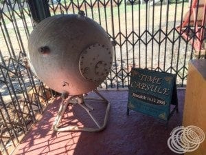 Time capsule at the Broome Historical Society Museum