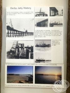 Derby Jetty history at the tourist information centre