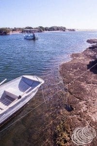 The gorge tour boat at Yardie Creek Jetty