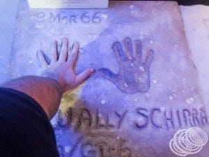 Wally Schirra's Hand Prints