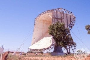 An unusually shaped dish at Carnarvon Tracking Station