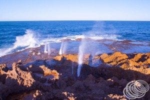 The smaller blow holes