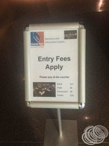 Entry fees for the paid section of the discovery centre