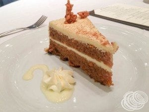 Royal Caribbean Mojo Menu - Carrot Cake