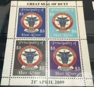 Great Seal of Hutt stamp sheet