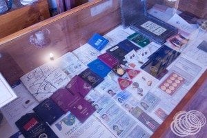 Prince Leonard's collection of passports from all over the world