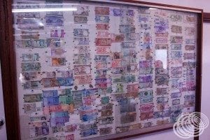 Half of Hutt River Provinces collection of foreign banknotes