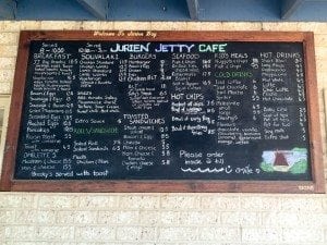 Jurien Jetty Cafe Menu