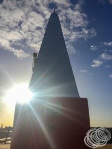 Fishermen's Point Obelisk at sunrise