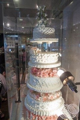 One of the beautiful cakes on display