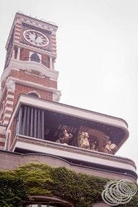 The dancing animals in the clock tower