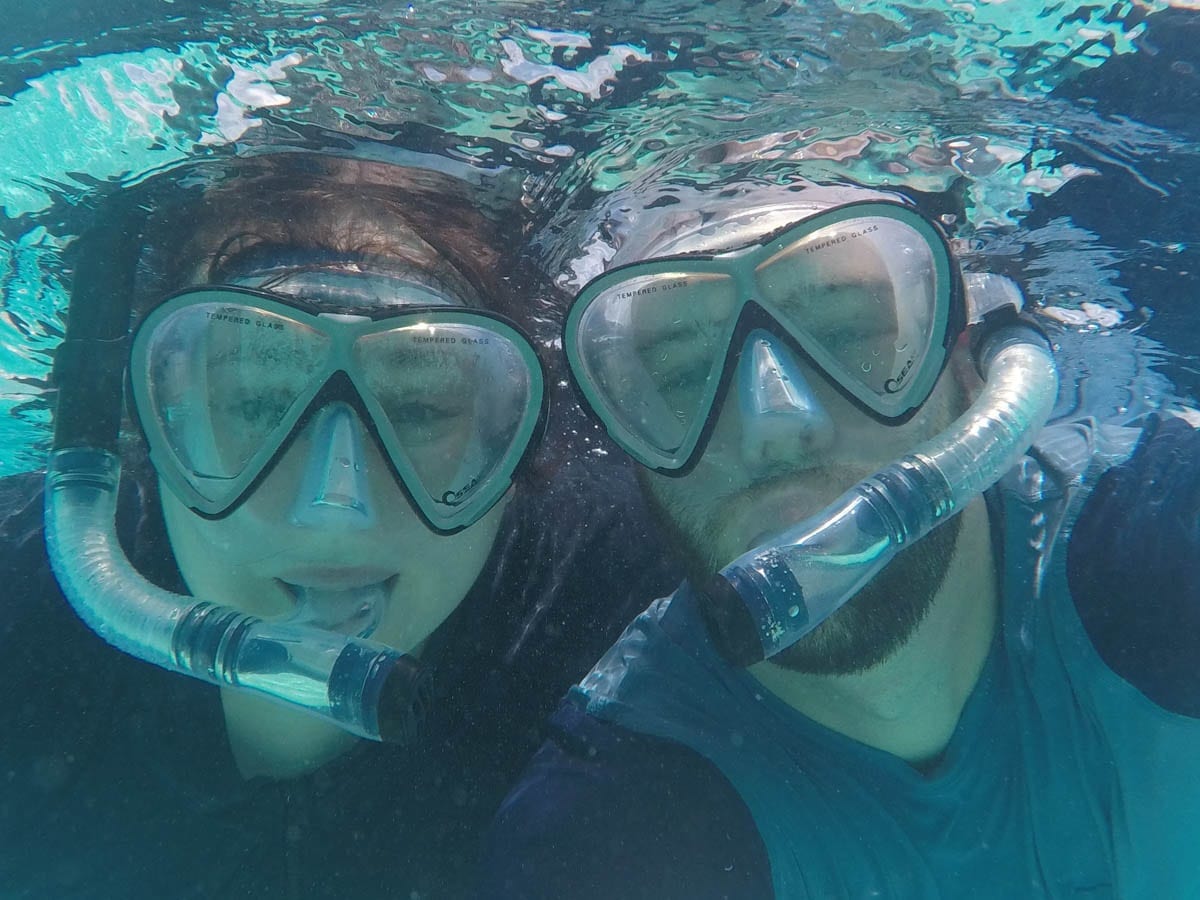 Snorkelling with Wifey