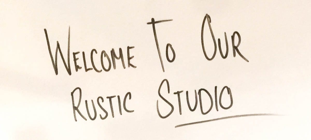 Welcome to our Rustic Studio