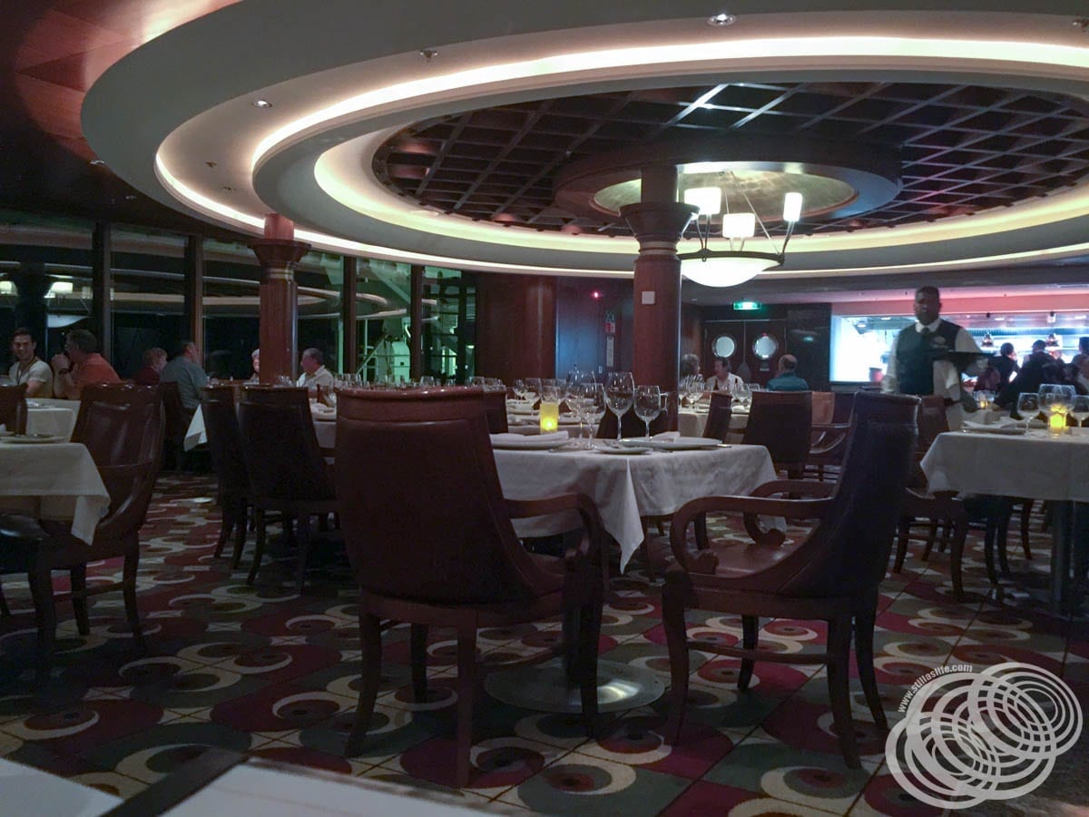 Chops Grille at Night on Radiance of the Seas