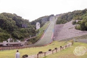 First view of the ski jump