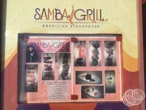Samba Grill Menu Board