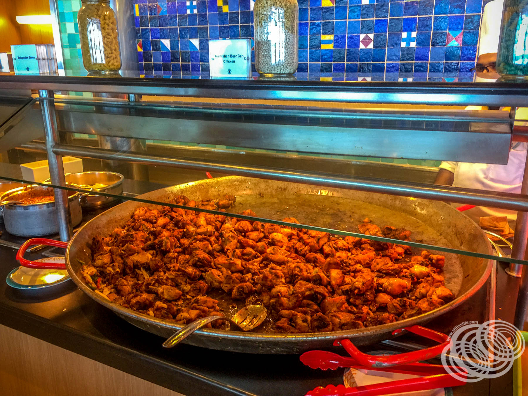 A chicken dish in Windjammer on Explorer of the Seas
