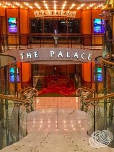 Outside the Palace Theatre on Explorer of the Seas
