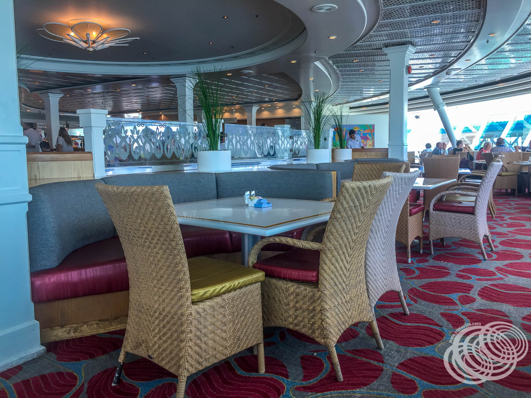 Windjammer Cafe Seating on Explorer of the Seas