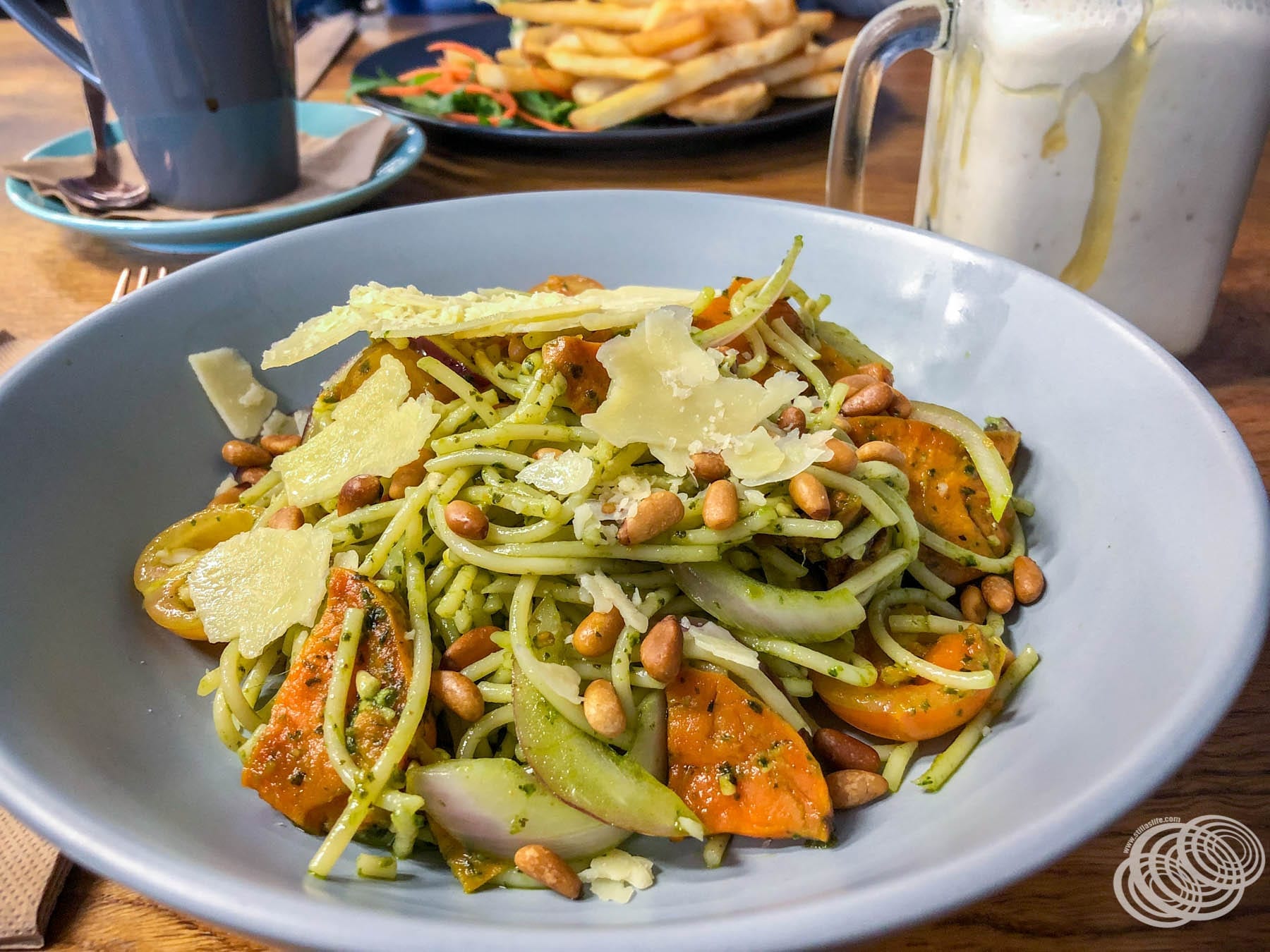 Vegetarian Pasta at Chill'd Cafe and Bar