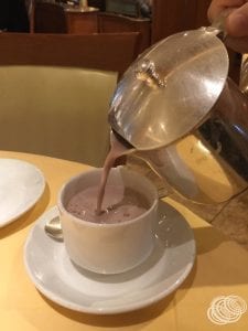 Hot Chocolate with Breakfast - YUM