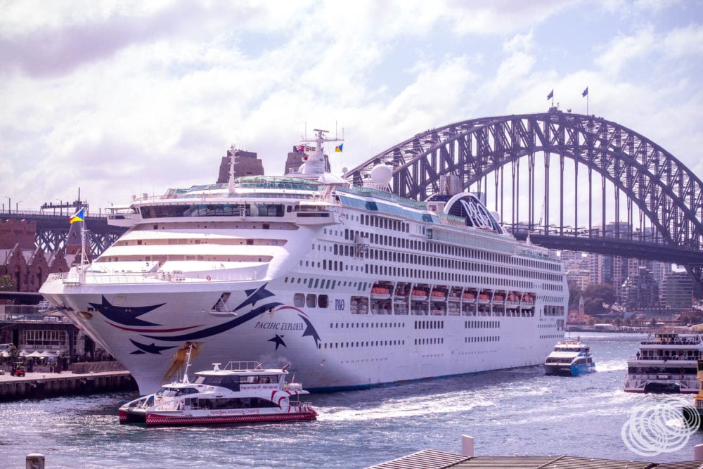 P&O Pacific Explorer docked in Sydney