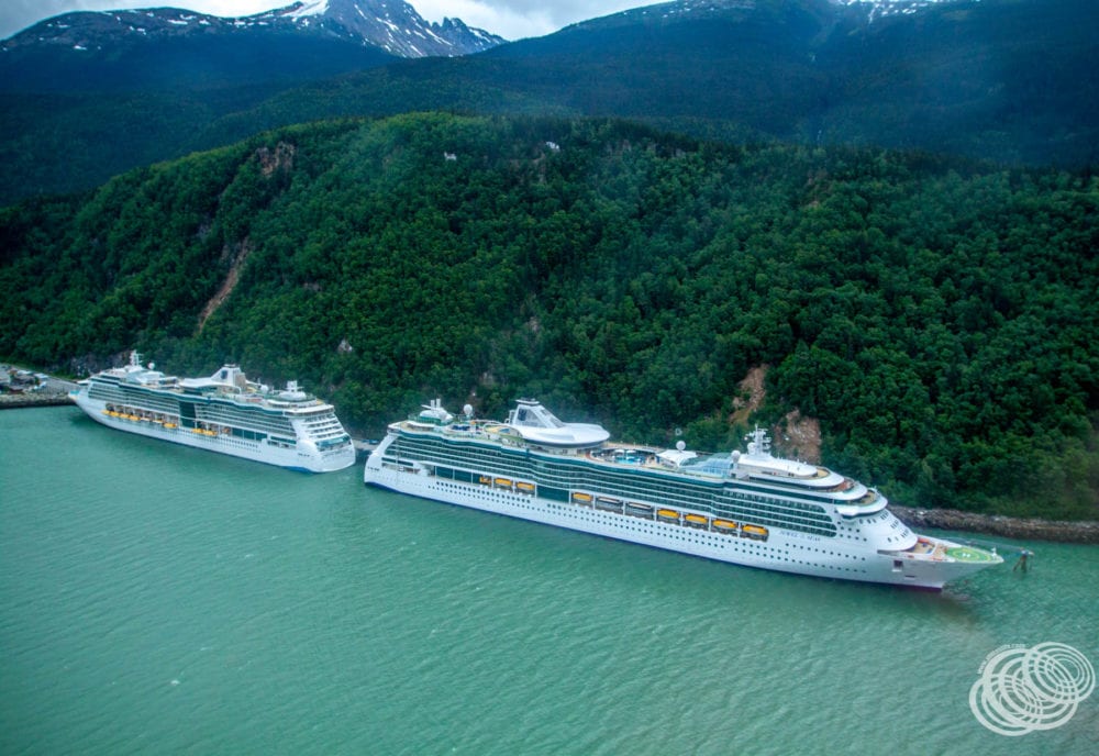 Radiance of the Seas and Jewel of the Seas in Skagway