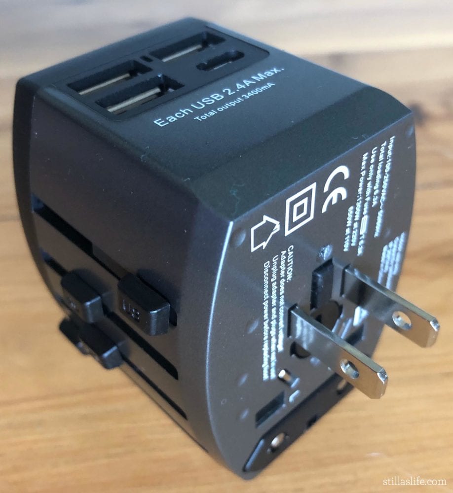 Travel Multi-Adapter with US Plug Extended