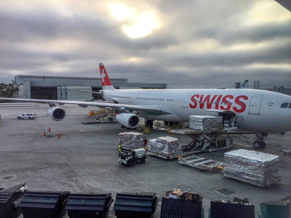 Swiss Air Plane at LAX