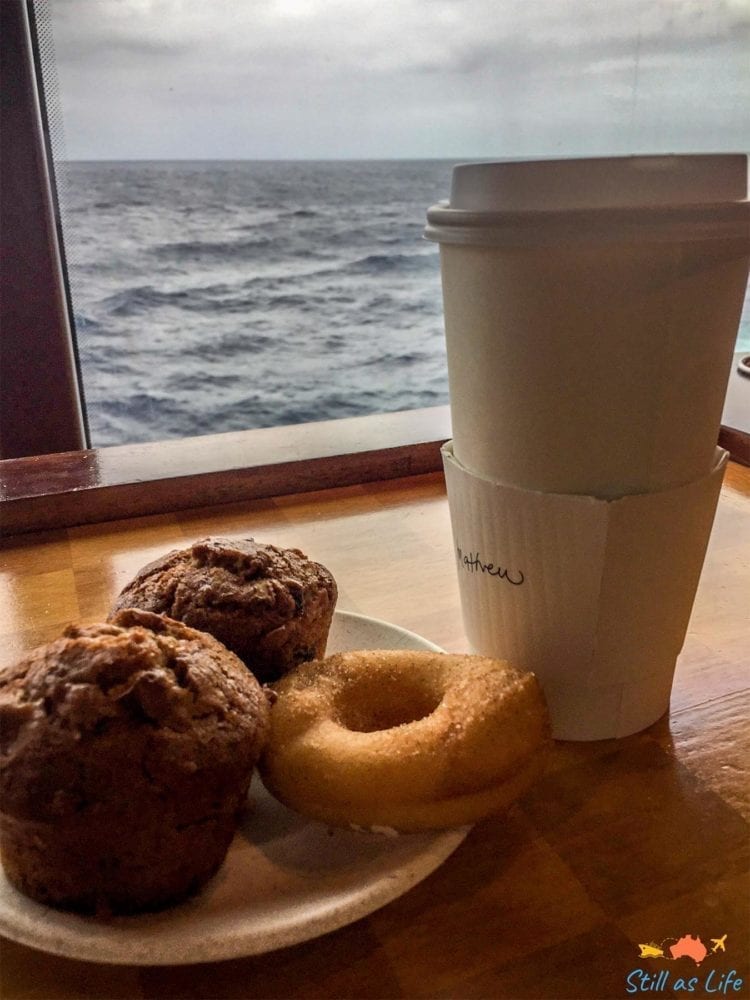 Coffee with a view on Radiance of the Seas