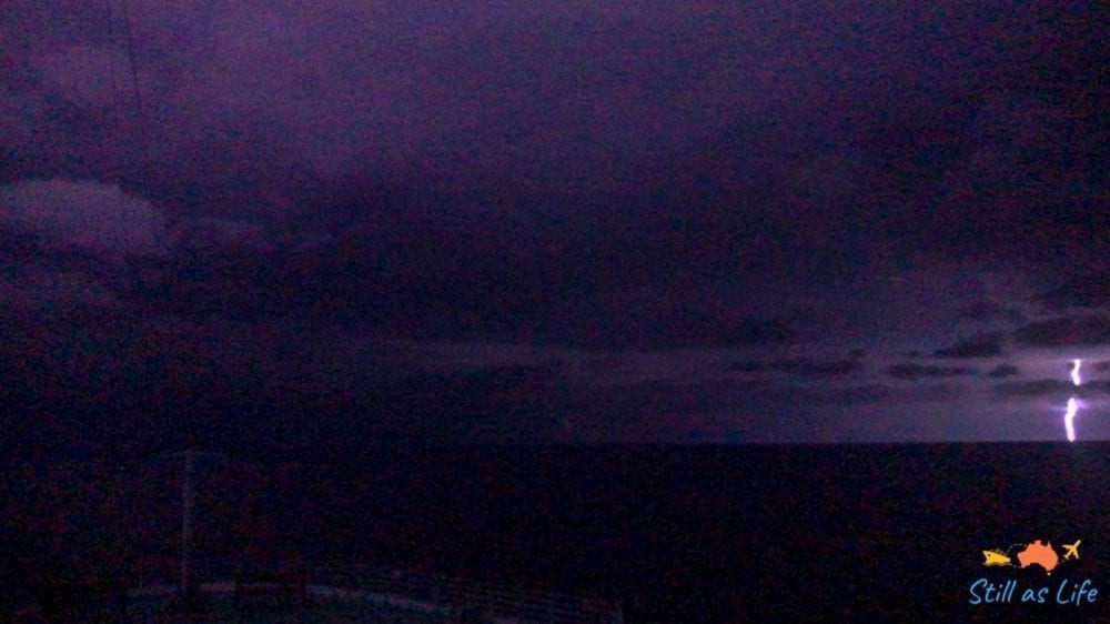Lightning show on Radiance of the Seas