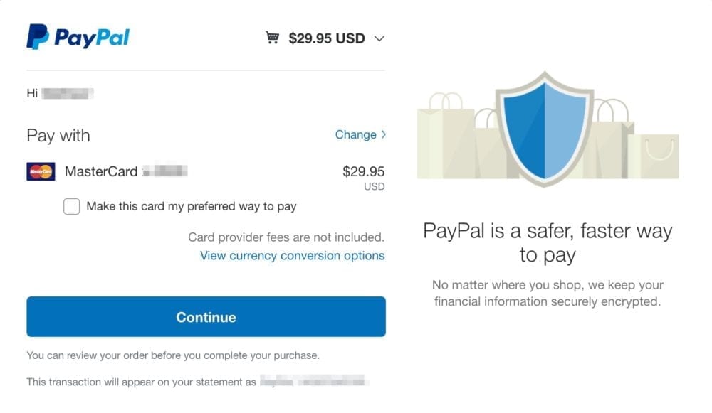 PayPal Payment in USD without Conversion