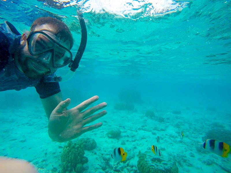 Matt Snorkeling in Bora Bora