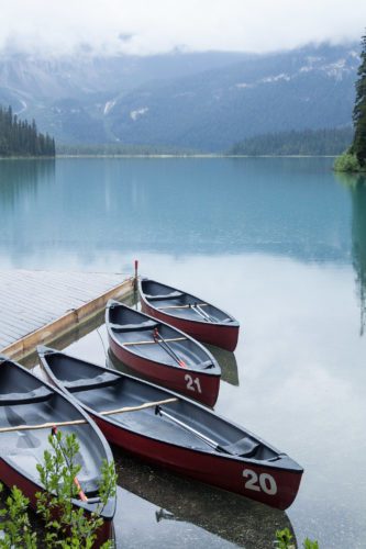 Emerald Lake in Yoho National Park British Columbia Canada