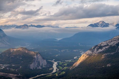 View of Sulphur Mountain by Banff Gondola