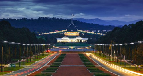 Parliament House in Canberra Australian Capital Territory