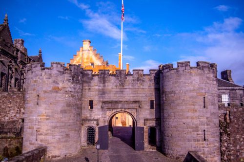 Stirling Castle in Stirling and Forth Valley Scotland
