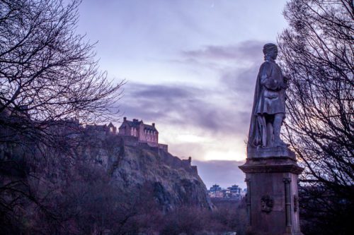 Sunset at Edinburgh Castle