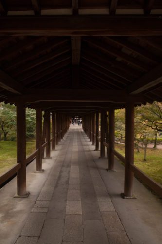 Tsutenkyo Walkway at Tofukuji Temple Grounds in Kyoto Japan