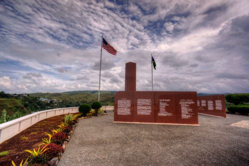 United States War Memorial in Honiara Solomon Islands